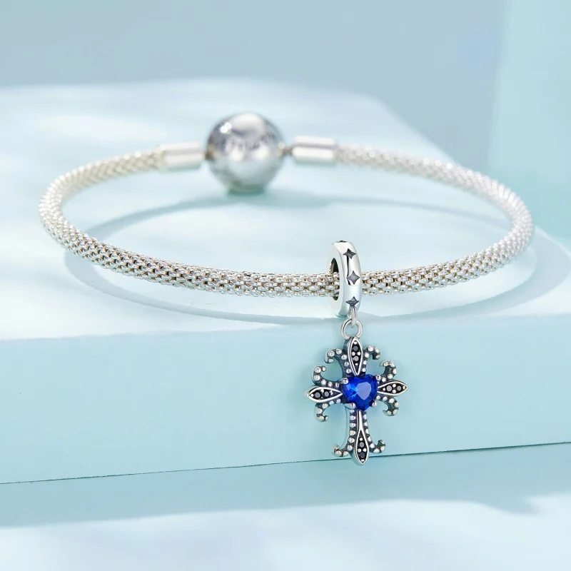 (afbeelding voor) Pandora Stijl Retro Kruis Hanger - SCC2643 - Bekijken 3