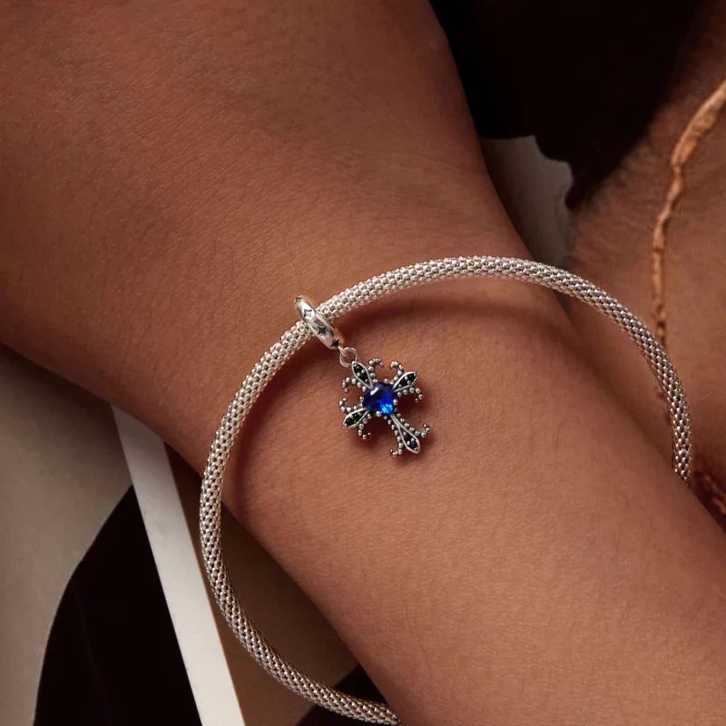 (afbeelding voor) Pandora Stijl Retro Kruis Hanger - SCC2643 - Bekijken 6