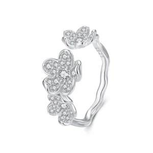 (afbeelding voor) Pandora Stijl Ring Vol Bloemen - BSR447