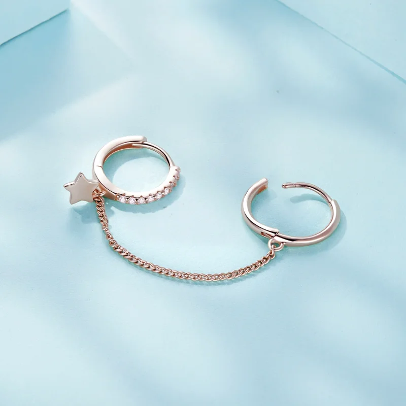 (afbeelding voor) Pandora Stijl Roségouden Astropath Veilige Ketting - SCE914-C - Bekijken 4