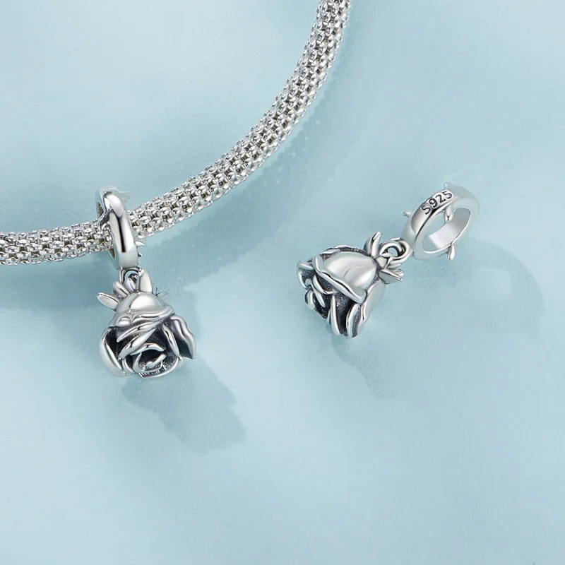 (afbeelding voor) Pandora Stijl Roze Hangertje - SCX142 - Bekijken 5