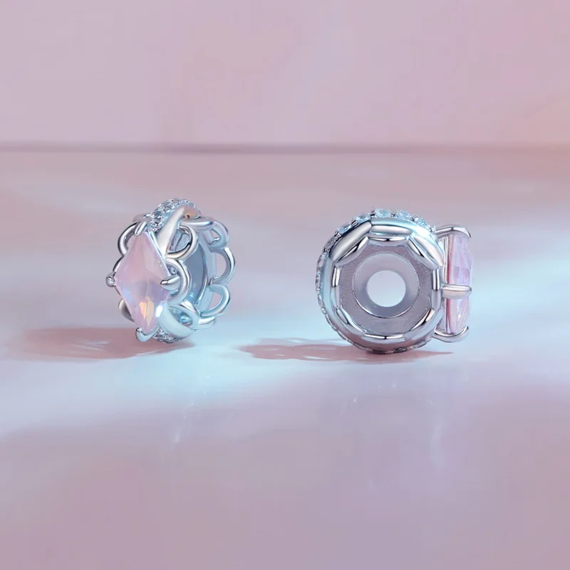 (afbeelding voor) Pandora-stijl Roze Kant Siliconen Spacer - SCC2642 - Bekijken 3