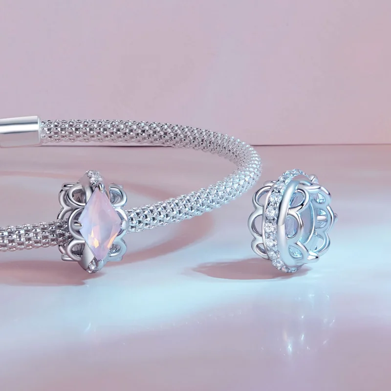 (afbeelding voor) Pandora-stijl Roze Kant Siliconen Spacer - SCC2642 - Bekijken 5