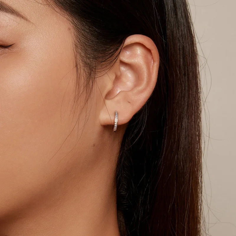 (afbeelding voor) Pandora-stijl Roze Opalen Oorringen - BSE875 - Bekijken 6