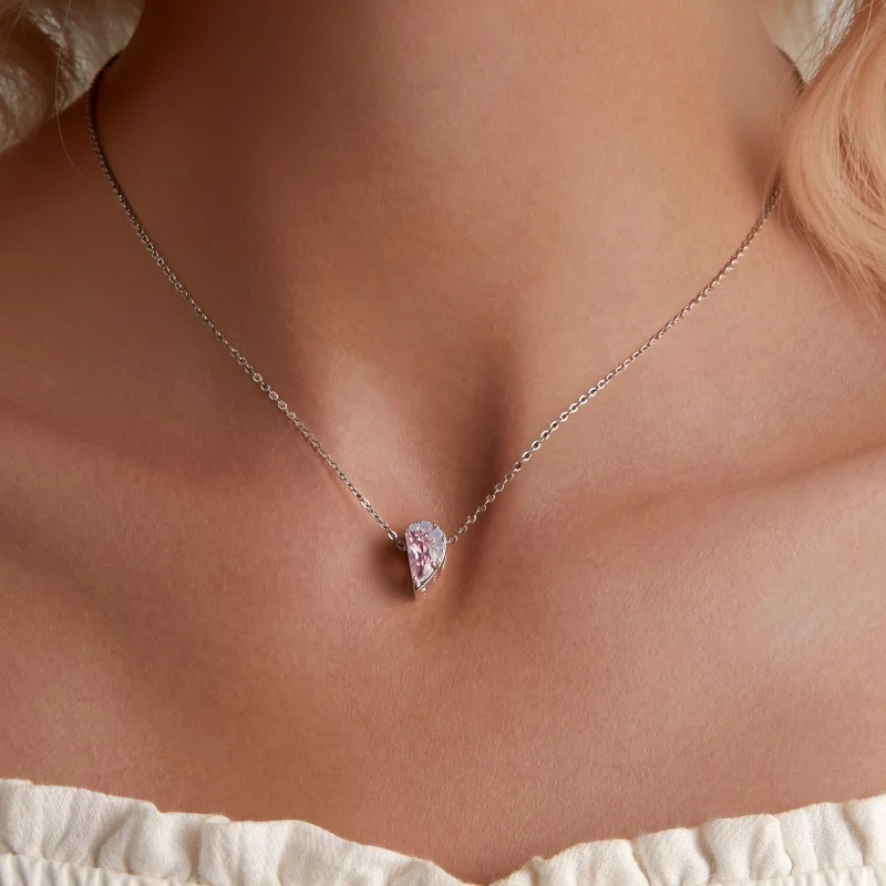 (afbeelding voor) Pandora Stijl Roze Zussen Hart Bedel - SCC2641 - Bekijken 7