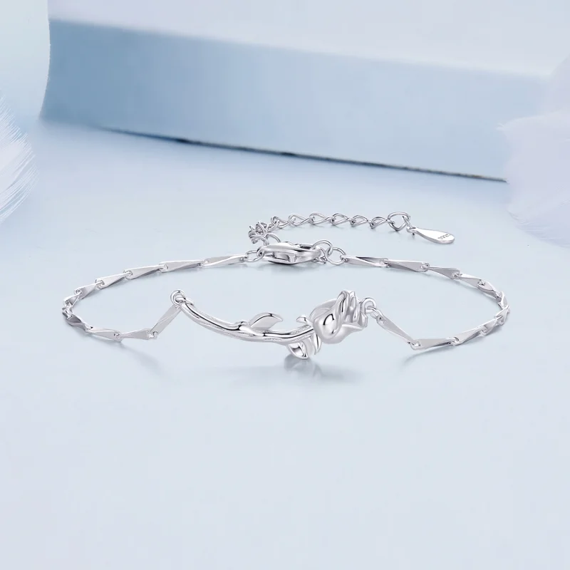 (afbeelding voor) Pandora Stijl Rozen Ketting Armband - BSB146 - Bekijken 3