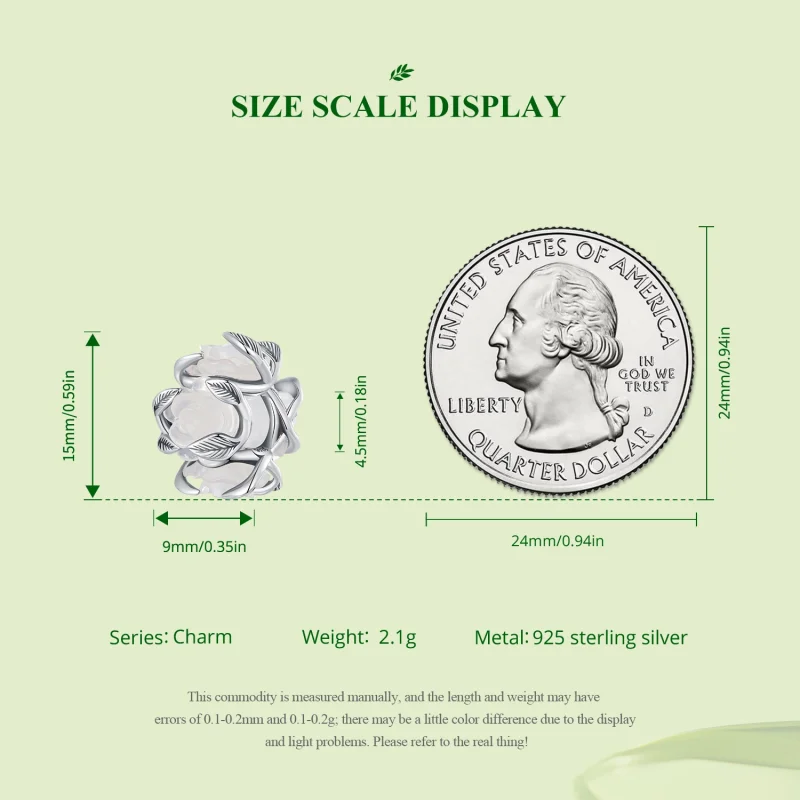 (afbeelding voor) Pandora Stijl Rozenbedel - SCC2602 - Bekijken 7