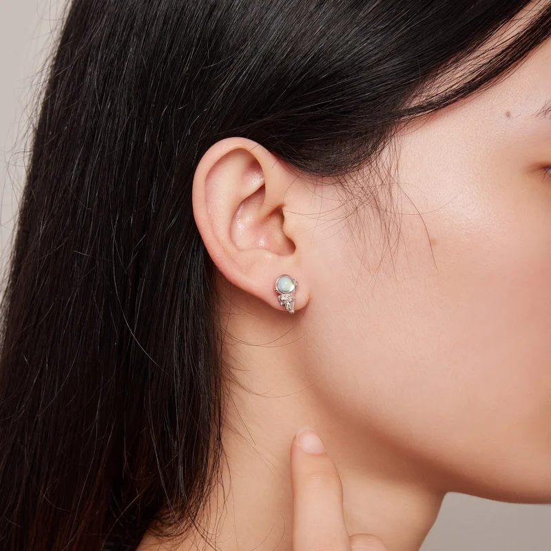 (afbeelding voor) Pandora-stijl Ruimteschip Asymmetrische Oorbellen - SCE1578 - Bekijken 5