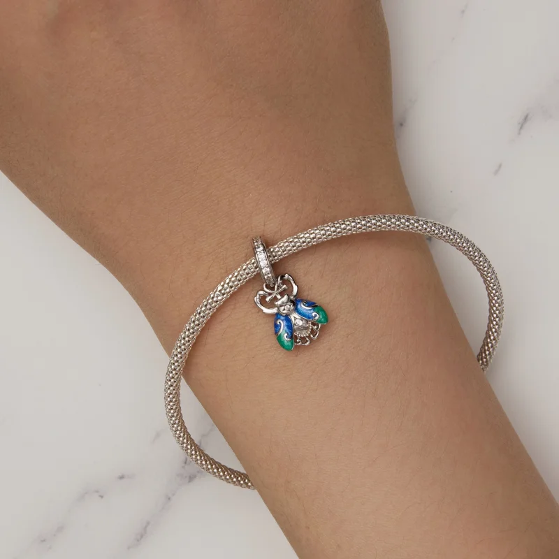 (afbeelding voor) Pandora Stijl Scarabee Hanger - BSC881 - Bekijken 6