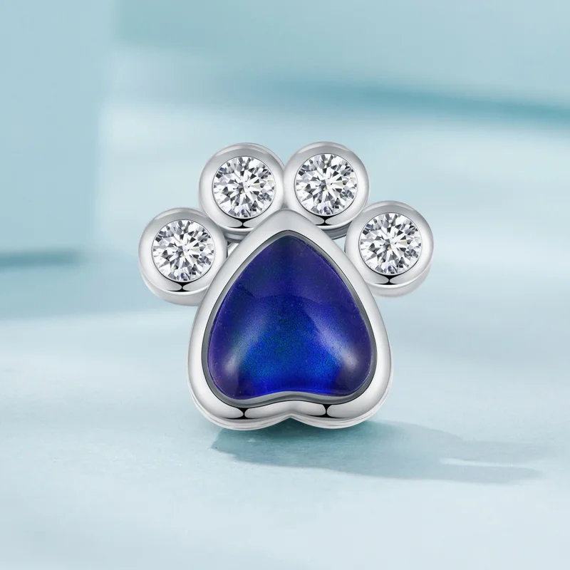 (afbeelding voor) Pandora Stijl Schattige Huisdier Stemmingsteen Bedel - SCC2582 - Bekijken 2