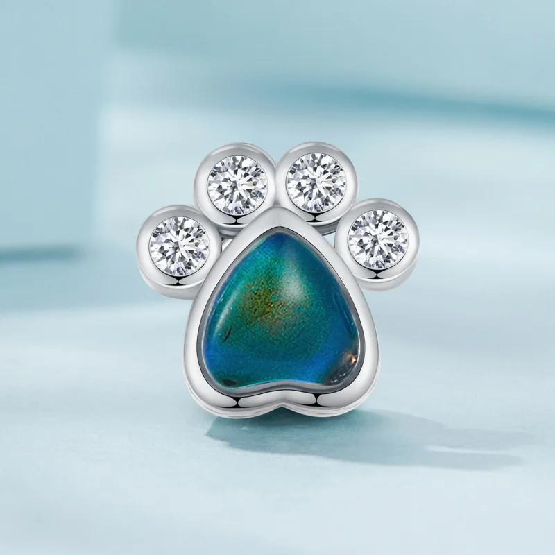 (afbeelding voor) Pandora Stijl Schattige Huisdier Stemmingsteen Bedel - SCC2582 - Bekijken 3