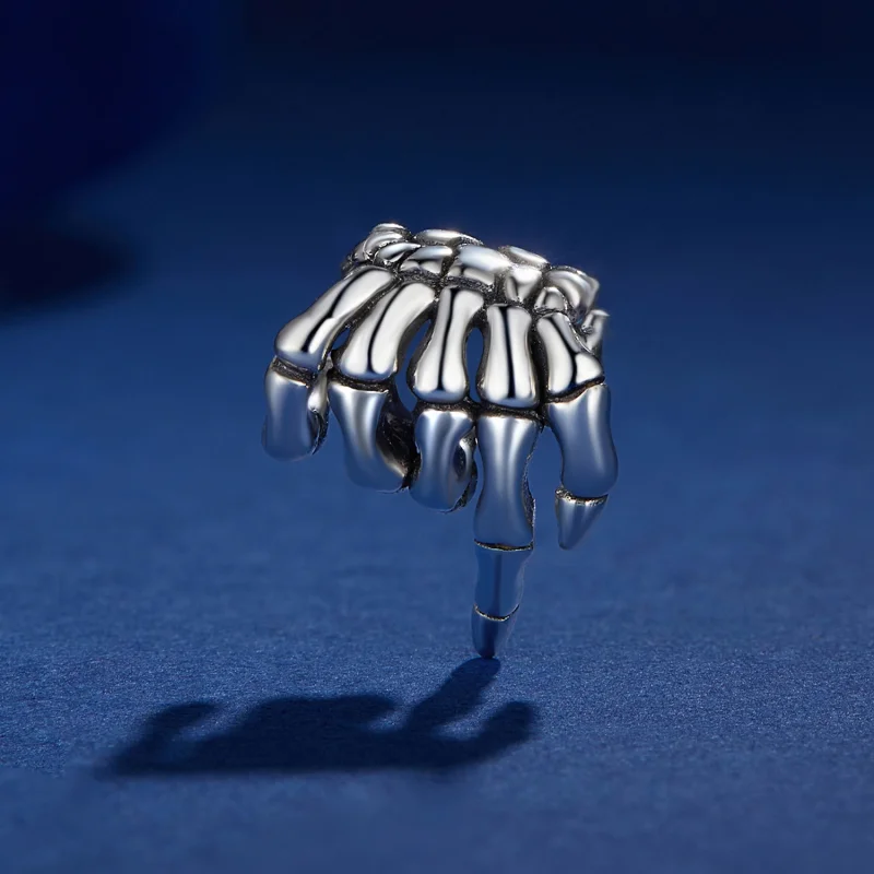 (afbeelding voor) Pandora Stijl Skelethand Bedel - BSC909 - Bekijken 2