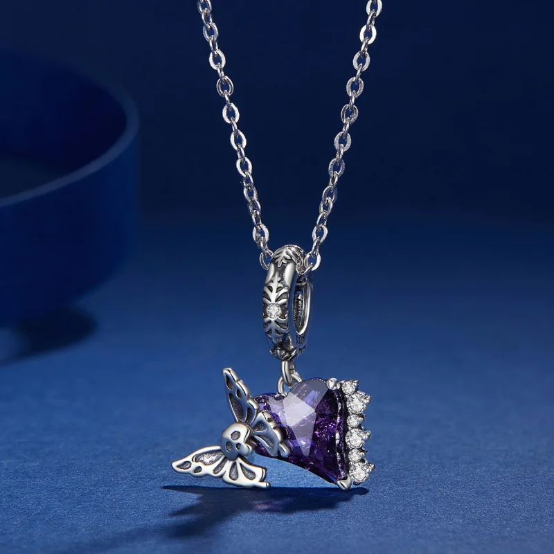 (afbeelding voor) Pandora Stijl Skull Vlinder Siliconen Hanger - BSC912 - Bekijken 3