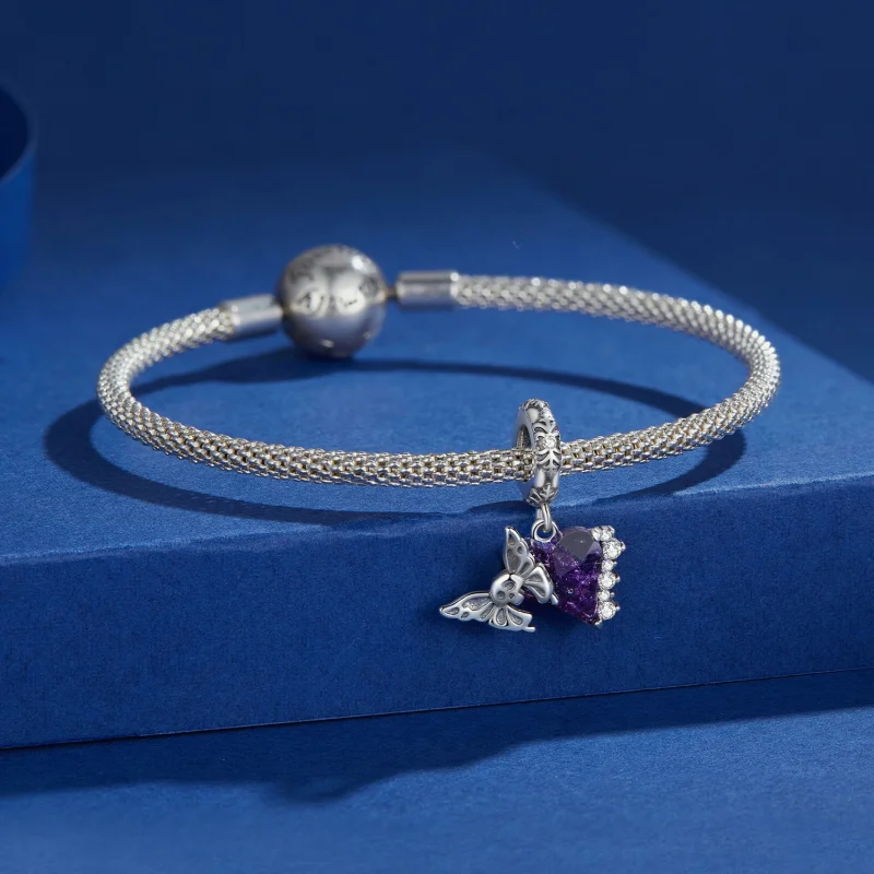 (afbeelding voor) Pandora Stijl Skull Vlinder Siliconen Hanger - BSC912 - Bekijken 4