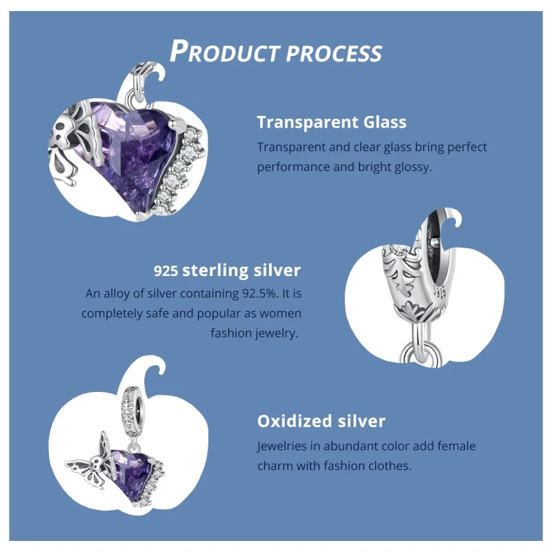 (afbeelding voor) Pandora Stijl Skull Vlinder Siliconen Hanger - BSC912 - Bekijken 5