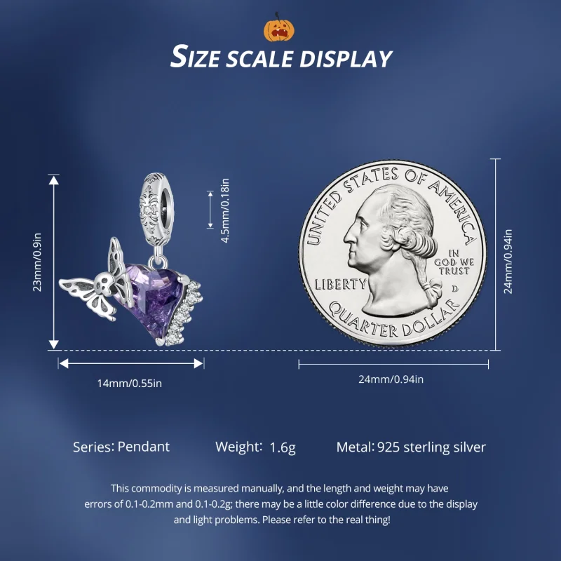 (afbeelding voor) Pandora Stijl Skull Vlinder Siliconen Hanger - BSC912 - Bekijken 7