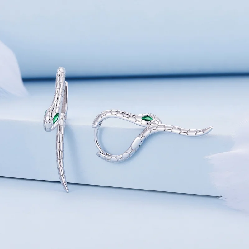 (afbeelding voor) Pandora-stijl slangen oorringen - BSE792 - Bekijken 2