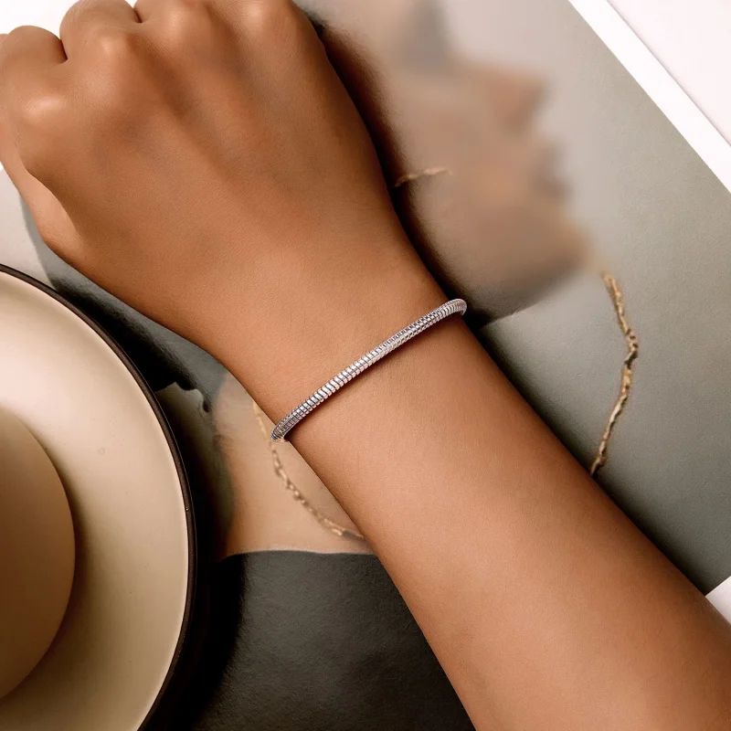 (afbeelding voor) Pandora Stijl Slangenbot Ketting Armband - BSB150 - Bekijken 3