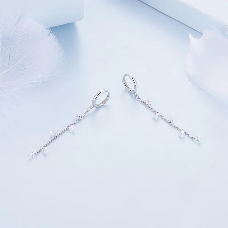 (afbeelding voor) Pandora-stijl Slimme Kwast Hanger Oorbellen - BSE898 - Bekijken 3