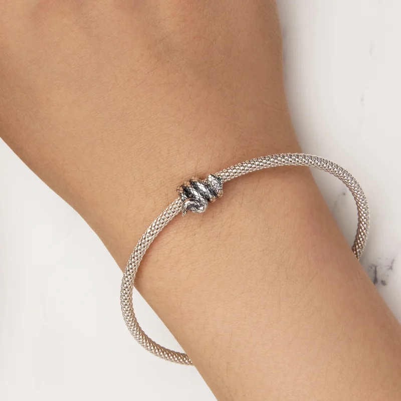 (afbeelding voor) Pandora-stijl Spiraalvormige Spirit Slang Bedel - SCC2549 - Bekijken 6