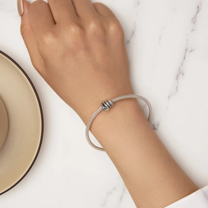 (afbeelding voor) Pandora-stijl Spiraalvormige Spirit Slang Bedel - SCC2549 - Bekijken 7