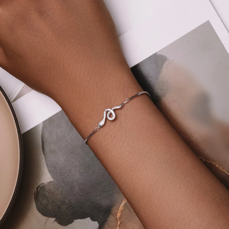 (afbeelding voor) Pandora-stijl Spirit Slangenketting Armband - SCB261 - Bekijken 4