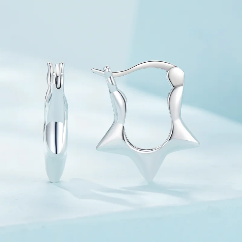 (afbeelding voor) Pandora Stijl Ster Oorringen - SCE1615 - Bekijken 2