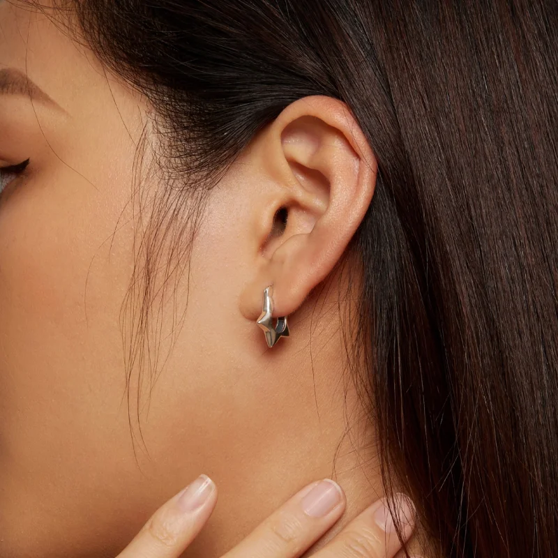 (afbeelding voor) Pandora Stijl Ster Oorringen - SCE1615 - Bekijken 6