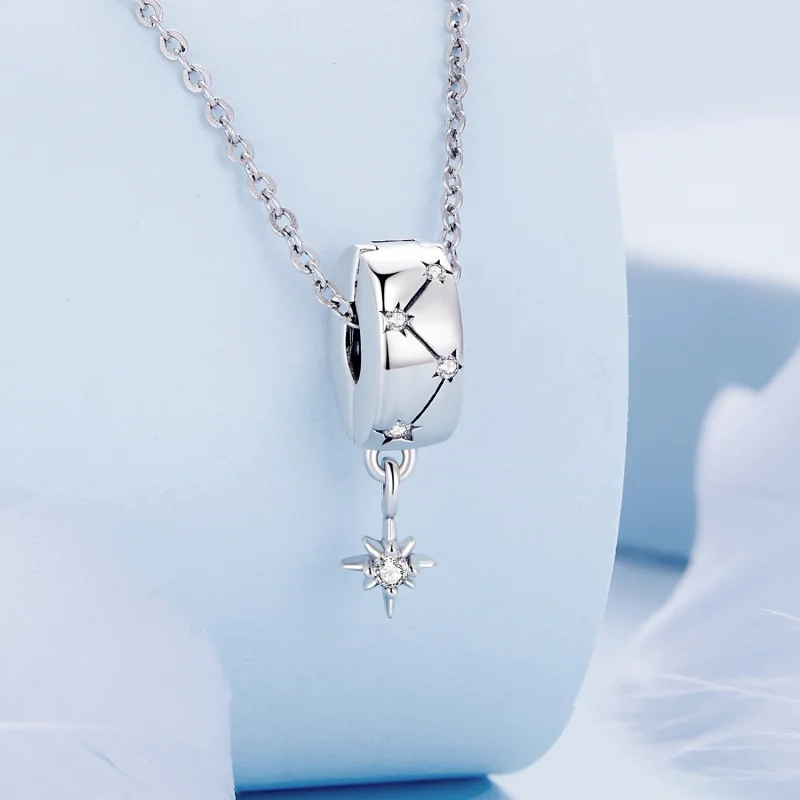 (afbeelding voor) Pandora Stijl Sterrenexplosie Cirkel Clip - BSC808 - Bekijken 2