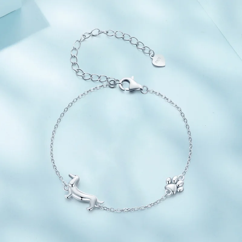 (afbeelding voor) Pandora-stijl Teckel Ketting Armband - SCB262 - Bekijken 3