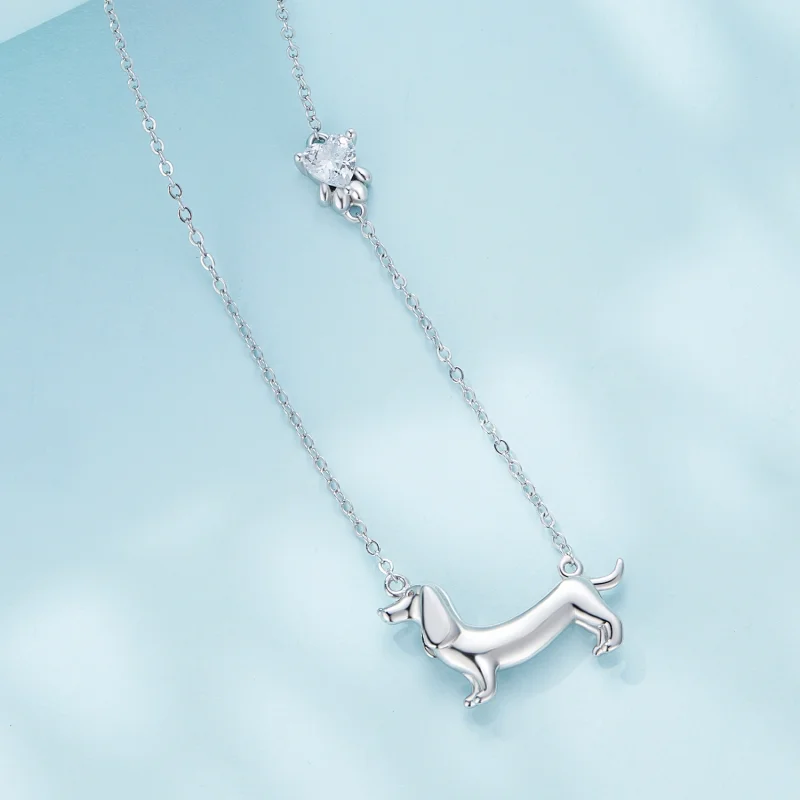 (afbeelding voor) Pandora Stijl Teckel Ketting - SCN501 - Bekijken 2