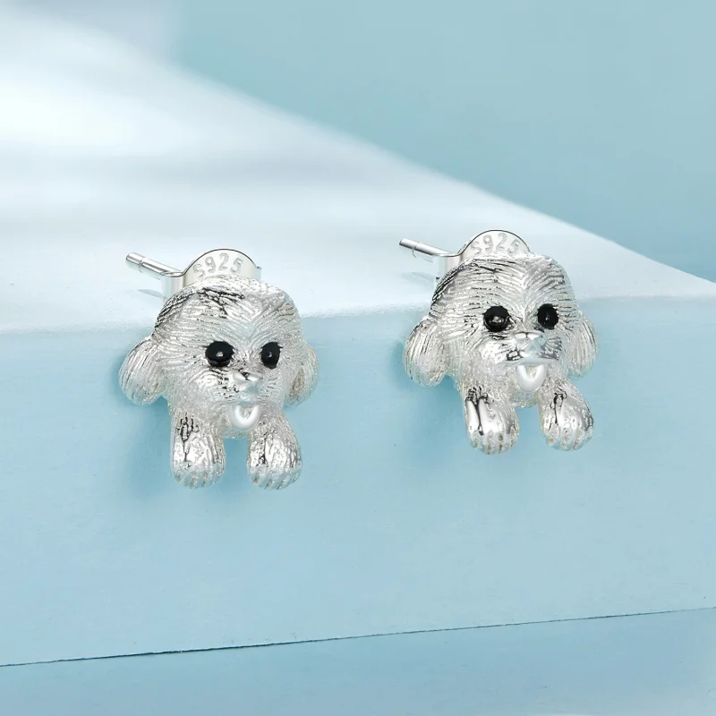 (afbeelding voor) Pandora Stijl Teddy Studs Oorbellen - SCE1631 - Bekijken 2