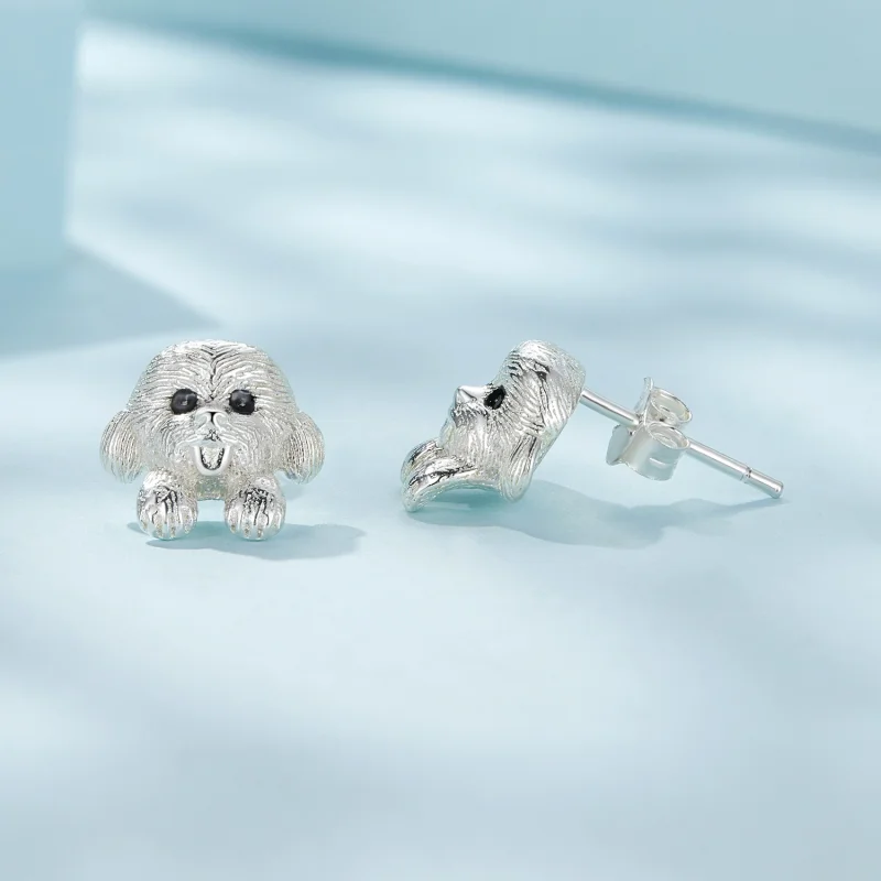 (afbeelding voor) Pandora Stijl Teddy Studs Oorbellen - SCE1631 - Bekijken 4