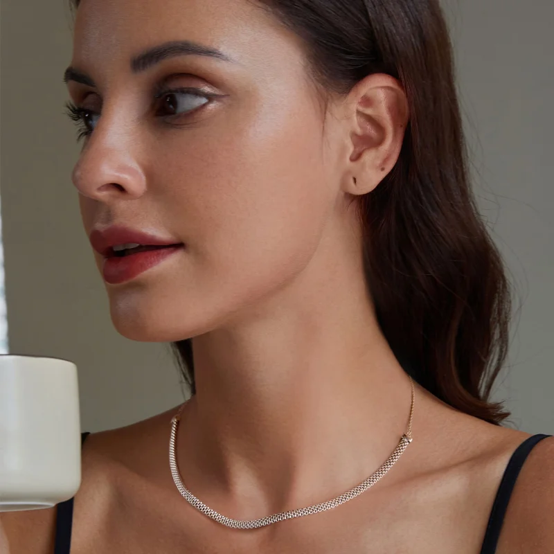 (afbeelding voor) Pandora Stijl Track Ketting - BSA003 - Bekijken 6