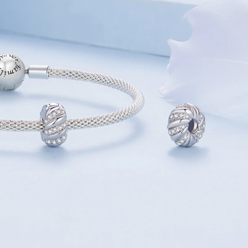 (afbeelding voor) Pandora-stijl Twist Siliconen Spacer - BSC905 - Bekijken 4