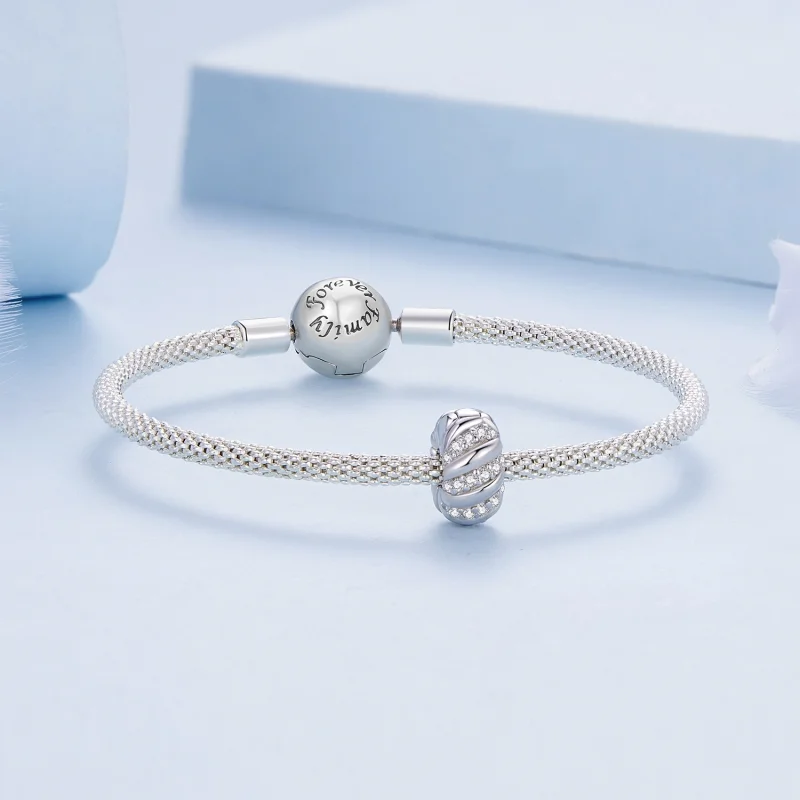 (afbeelding voor) Pandora-stijl Twist Siliconen Spacer - BSC905 - Bekijken 5