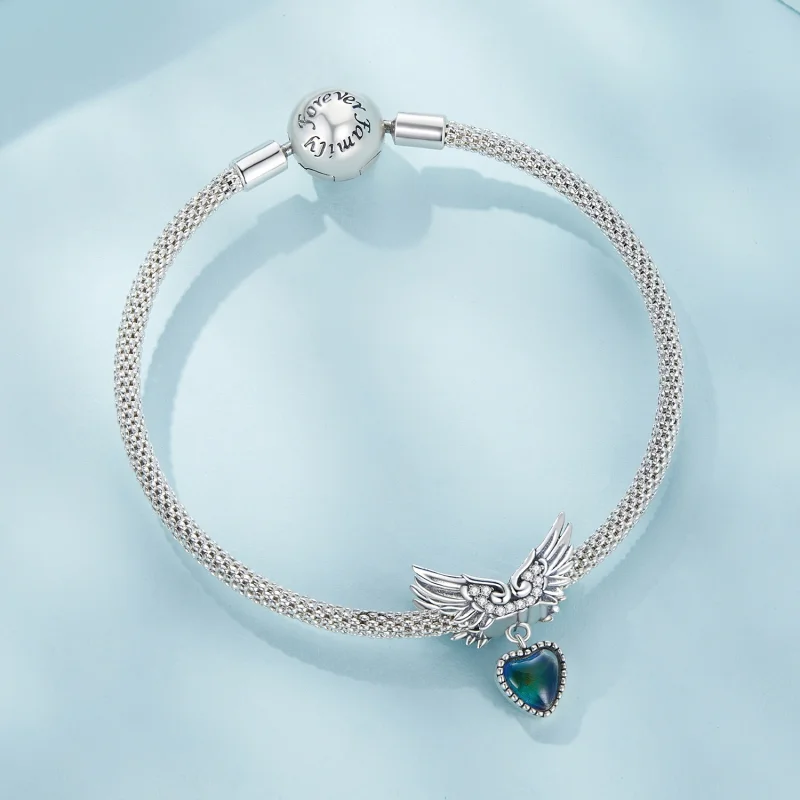 (afbeelding voor) Pandora Stijl Vleugels Guardian Emotionele Steen Bedel - SCC2581 - Bekijken 8