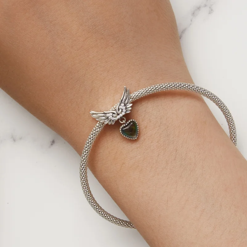 (afbeelding voor) Pandora Stijl Vleugels Guardian Emotionele Steen Bedel - SCC2581 - Bekijken 10