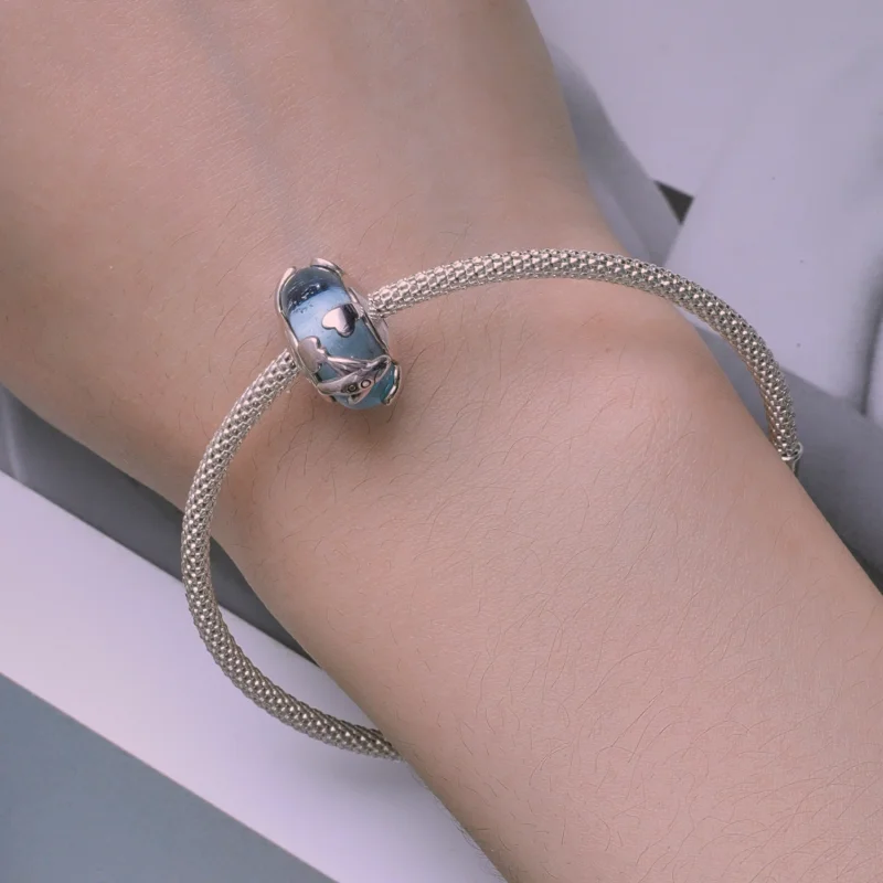 (afbeelding voor) Pandora Stijl Vliegtuig Glazen Bedel - SCC2482 - Bekijken 6