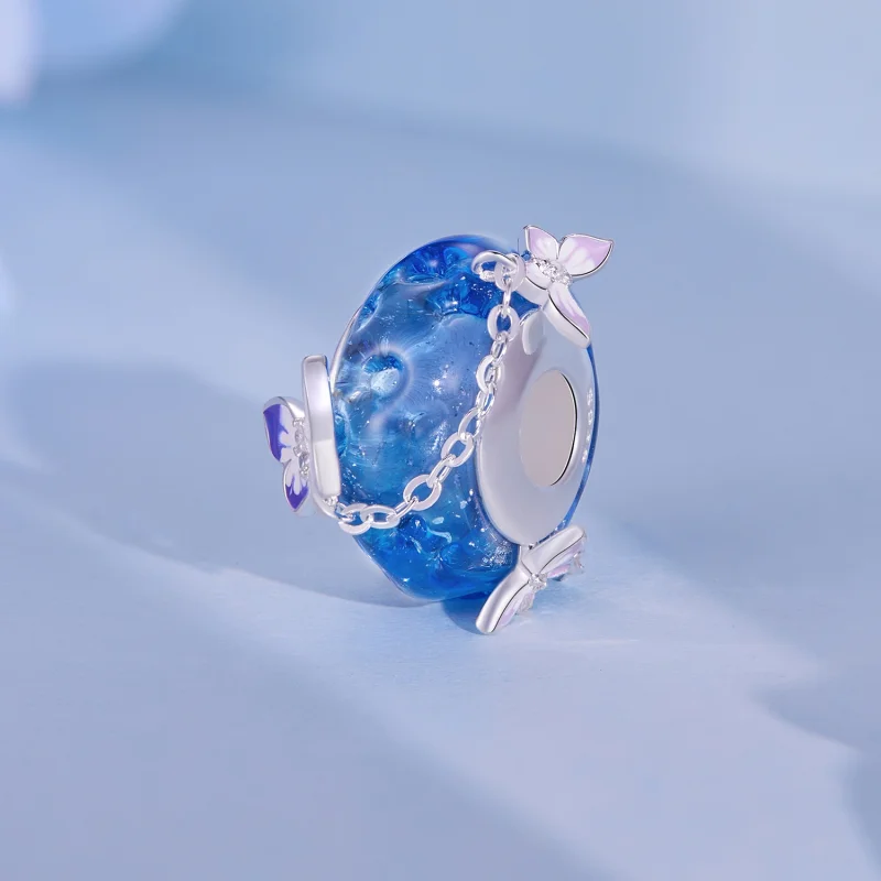 (afbeelding voor) Pandora Stijl Vlinder Kwast Bedel - SCC2461 - Bekijken 2