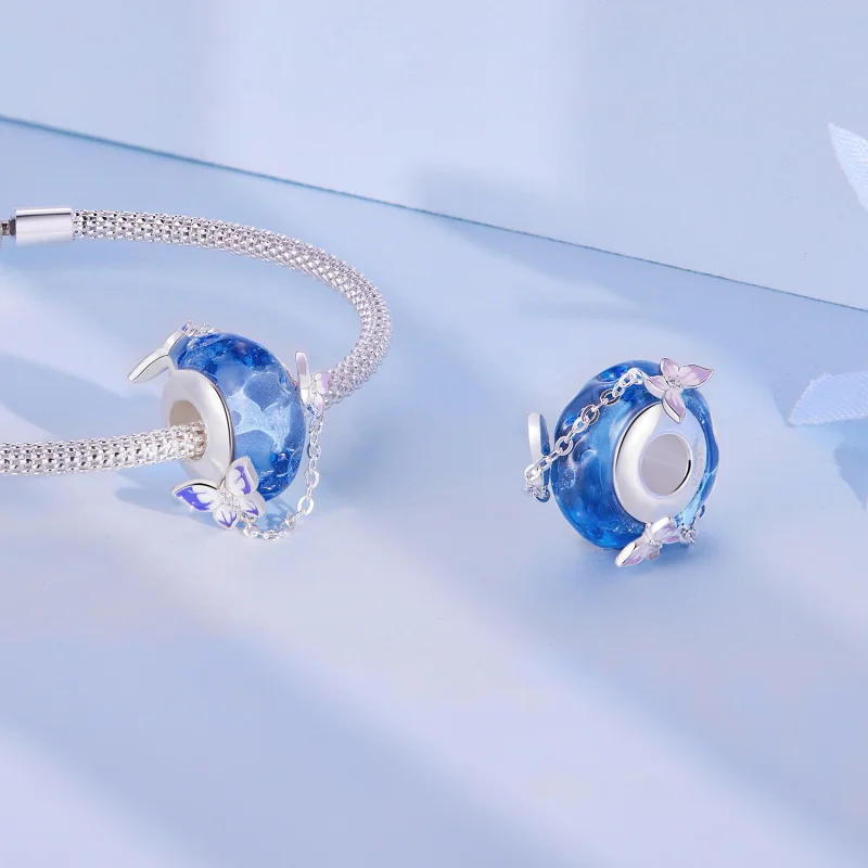 (afbeelding voor) Pandora Stijl Vlinder Kwast Bedel - SCC2461 - Bekijken 4