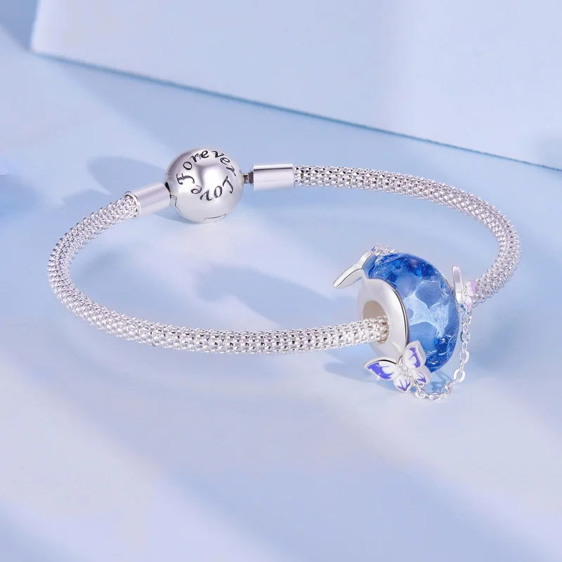 (afbeelding voor) Pandora Stijl Vlinder Kwast Bedel - SCC2461 - Bekijken 5