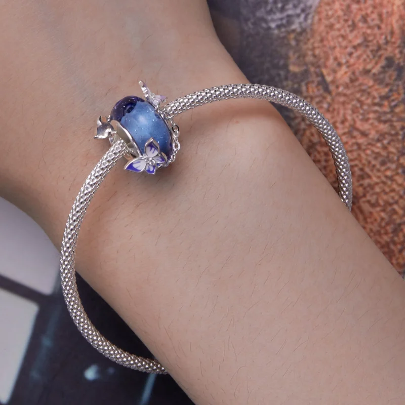 (afbeelding voor) Pandora Stijl Vlinder Kwast Bedel - SCC2461 - Bekijken 6