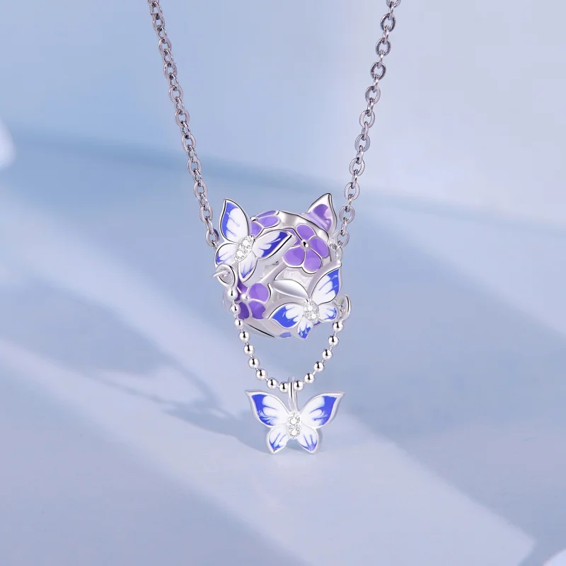 (afbeelding voor) Pandora-stijl vlinder kwastbedel - SCC2460 - Bekijken 2