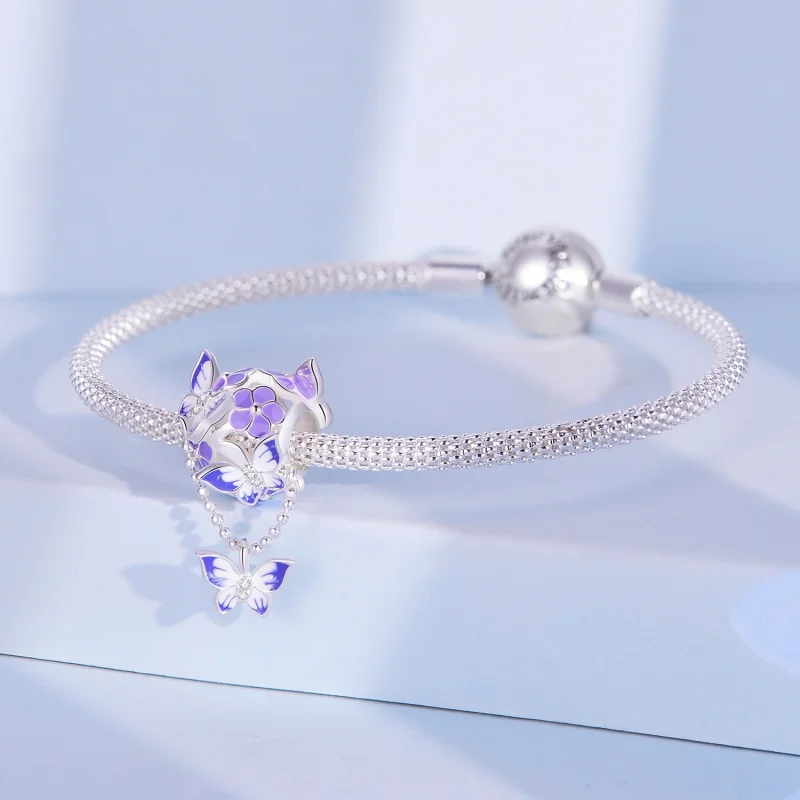 (afbeelding voor) Pandora-stijl vlinder kwastbedel - SCC2460 - Bekijken 3