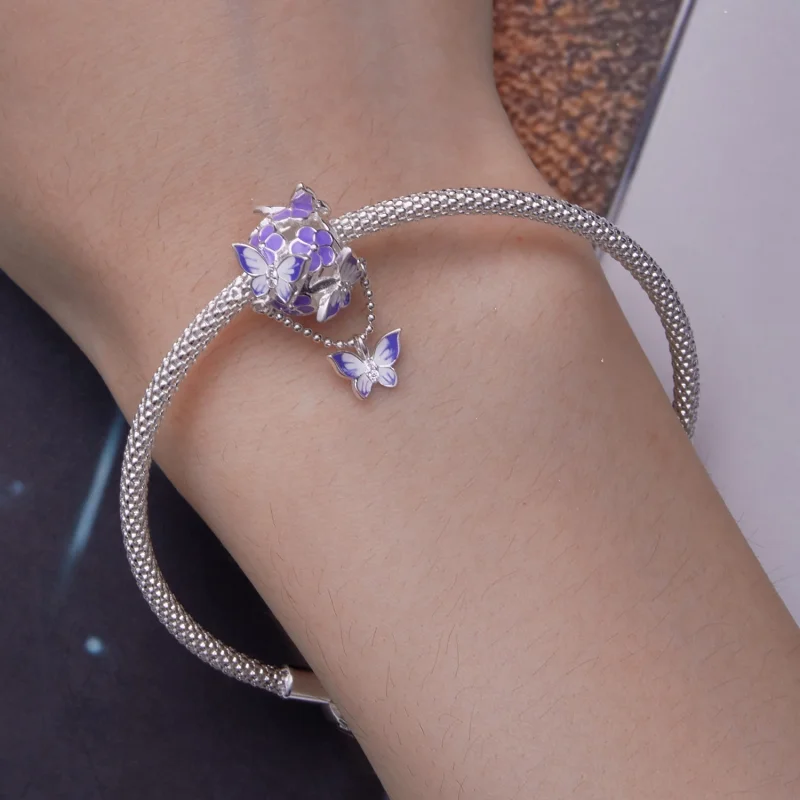 (afbeelding voor) Pandora-stijl vlinder kwastbedel - SCC2460 - Bekijken 5