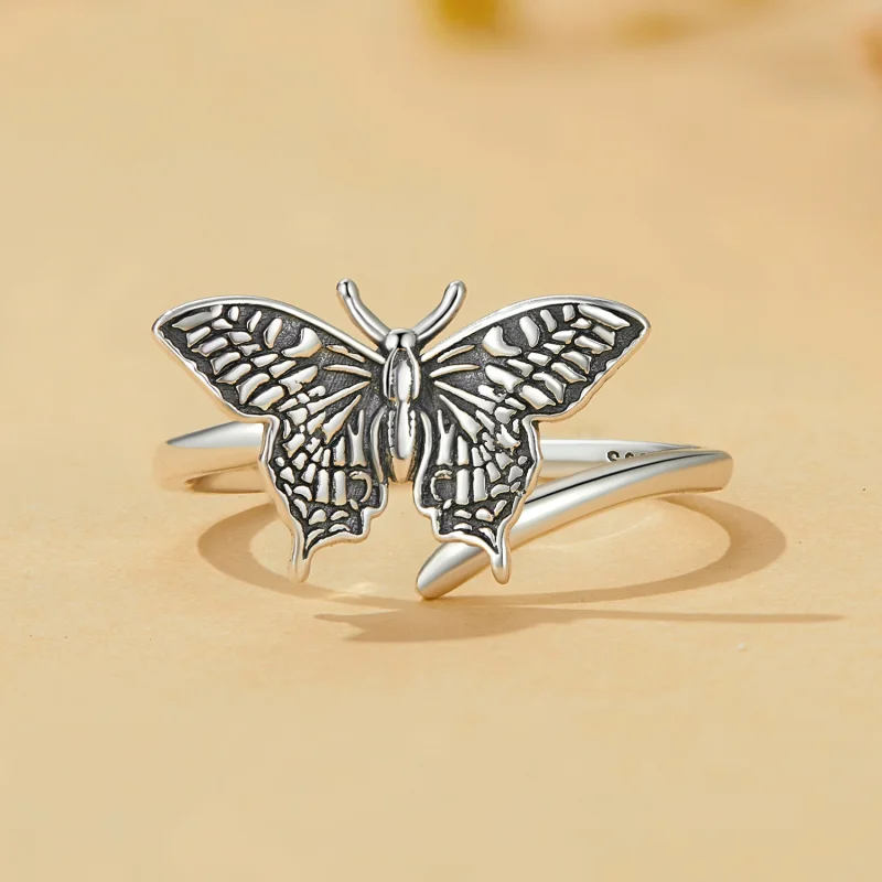 (afbeelding voor) Pandora Stijl Vlinder Open Ring - SCR966-E - Bekijken 3