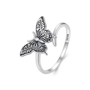 (afbeelding voor) Pandora Stijl Vlinder Open Ring - SCR966-E
