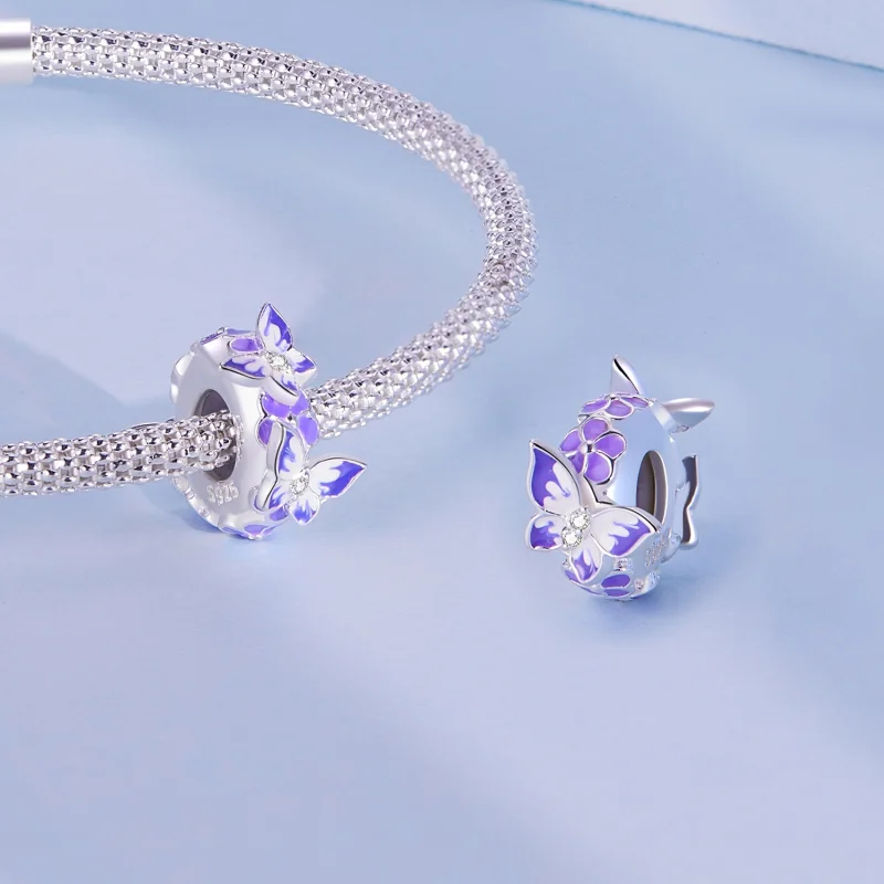 (afbeelding voor) Pandora-stijl vlinder tussenstuk - SCC2462 - Bekijken 4