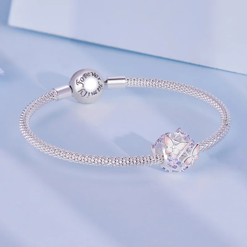 (afbeelding voor) Pandora-stijl Vlinder Zirkoon Bedel - SCC2463 - Bekijken 5